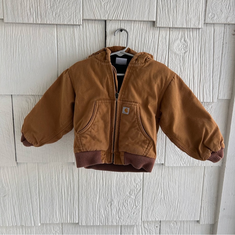 Carhartt kids Tan Hooded Jacket 2T